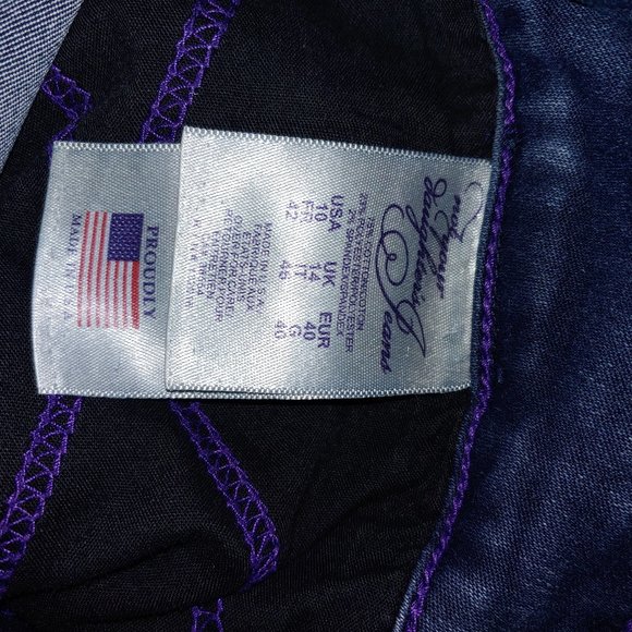 NYDJ Lift & Tuck Technology Straight Leg Jeans Size 10 Dark Wash - Picture 8 of 9